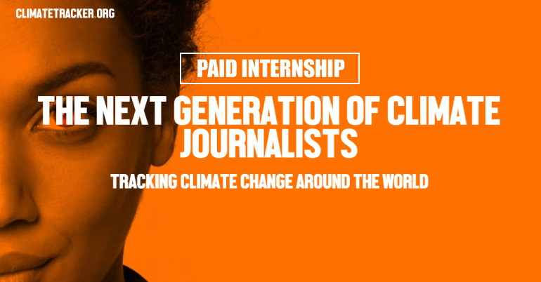 Climate Tracker Special Paid Fellowship 2017