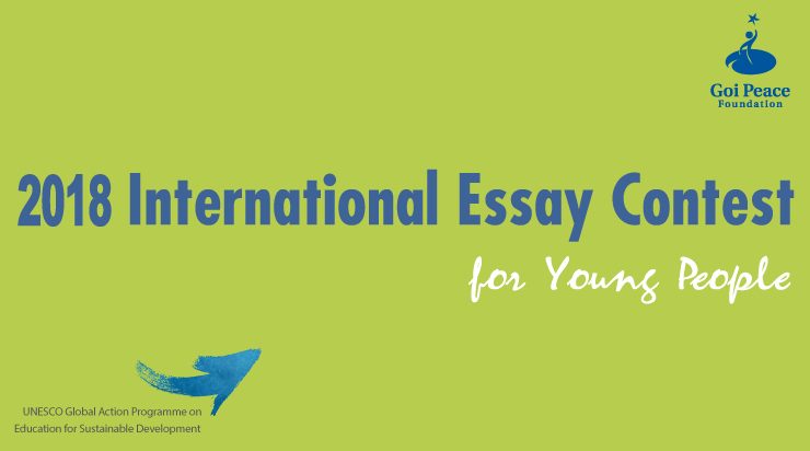 Call for Entries: 2018 International Essay Contest for Young People