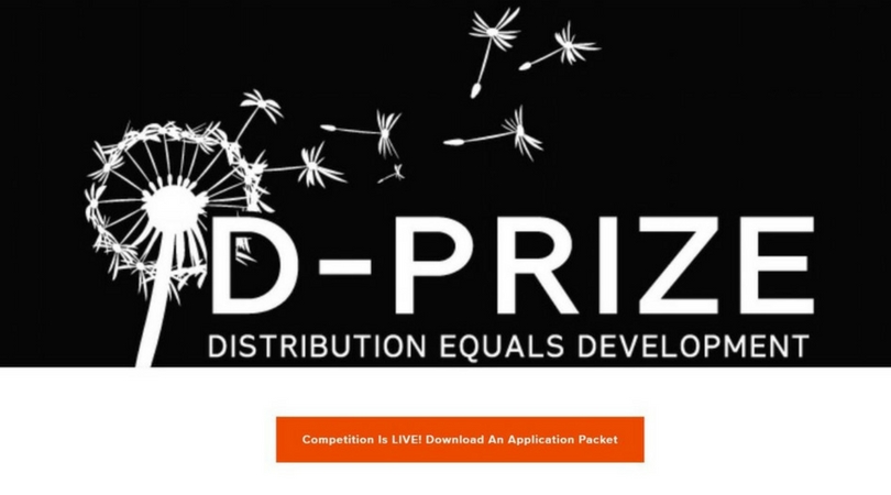 D-Prize Global Competition 2018 for Aspiring Entrepreneurs Worldwide (Win up to $20,000)