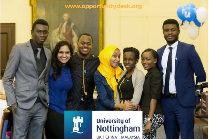 University of Nottingham Developing Solutions Masters Scholarship 2018