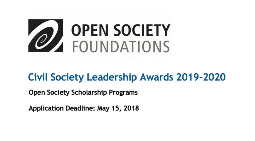 Apply for Civil Society Leadership Awards 2019/20 (Fully-funded Master’s Scholarships)