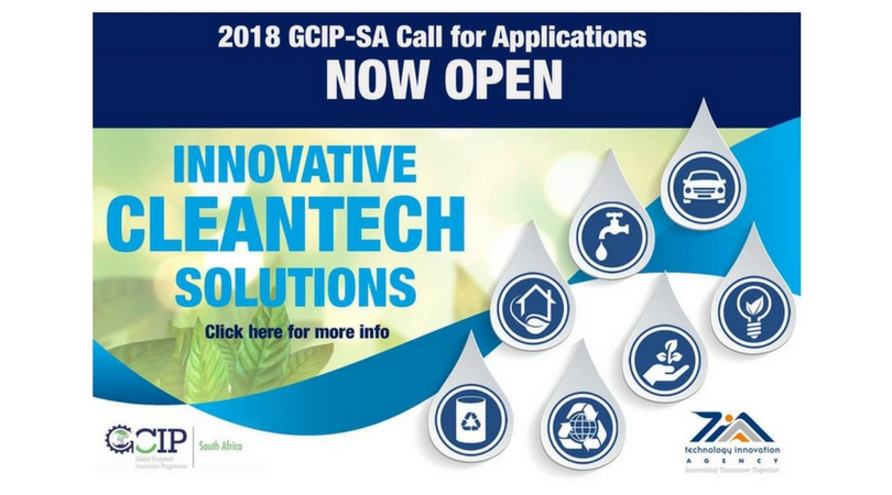 Global Cleantech Innovation Programme for South Africa Entrepreneurs 2018 (Win cash prize and a trip to San Francisco)