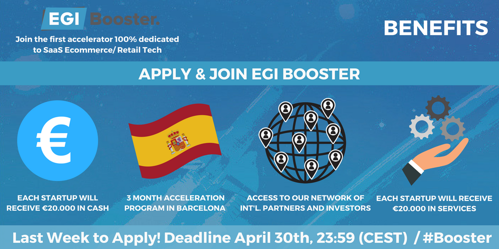 EGI Booster Acceleration Program 2018 for Startups from Europe