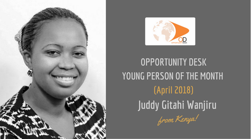 Juddy Gitahi Wanjiru from Kenya is OD Young Person of the Month for April 2018!
