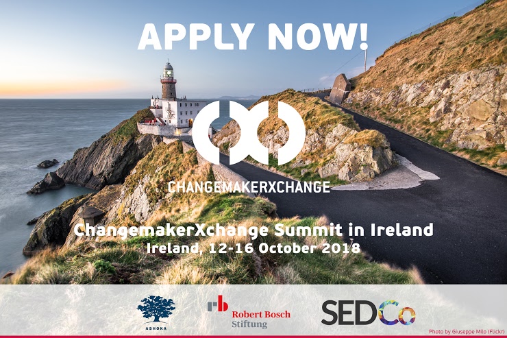 Ashoka ChangemakerXchange Summit 2018 for Young Social Innovators in Ireland (Funded)