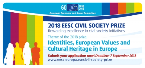 European Economic and Social Committee (EESC) Civil Society Prize 2018 (€50,000 prize)