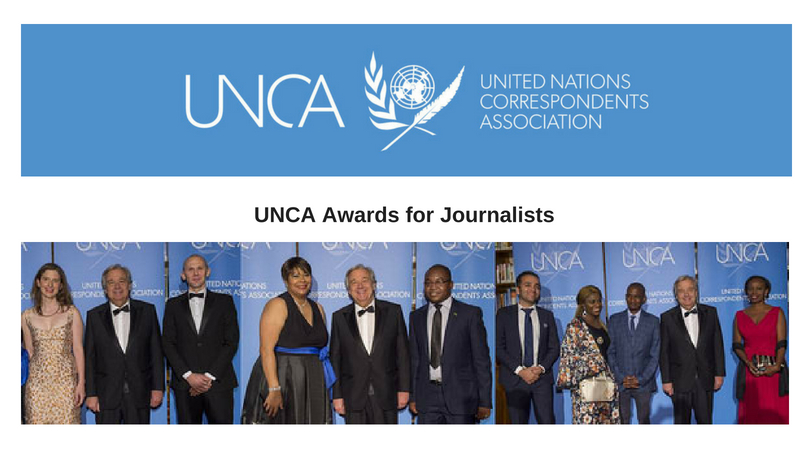 United Nations Correspondents Association (UNCA) Awards for Journalists 2018