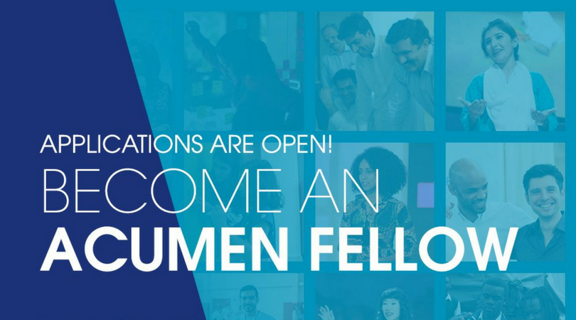 Acumen Fellowship Program 2019 for Social Changemakers (Fully-funded)