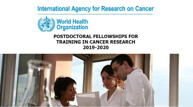 IARC Postdoctoral Fellowships for Cancer Research 2019-2020