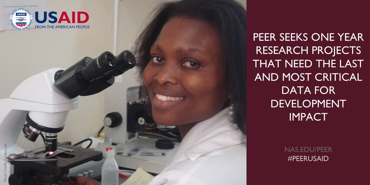 Call for Pre-proposals: USAID PEER Program Cycle 8 for Scientists in Developing Countries (Up to $80,000)