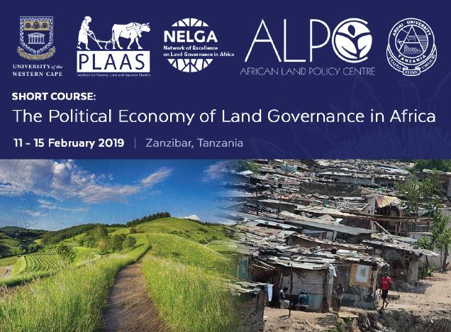 NELGA Short Course Training on Political Economy of Land Governance in Africa 2019 (Funded)