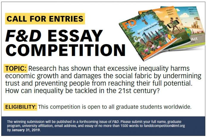 International Monetary Fund Finance & Development Essay Competition 2019