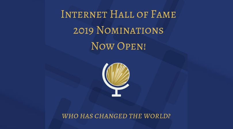 Nominations Open for Internet Hall of Fame 2019