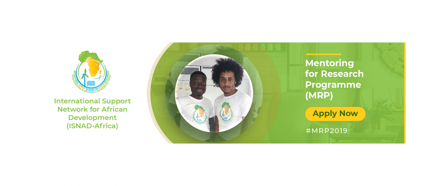 ISNAD-Africa Mentoring for Research Programme (MRP) 2019