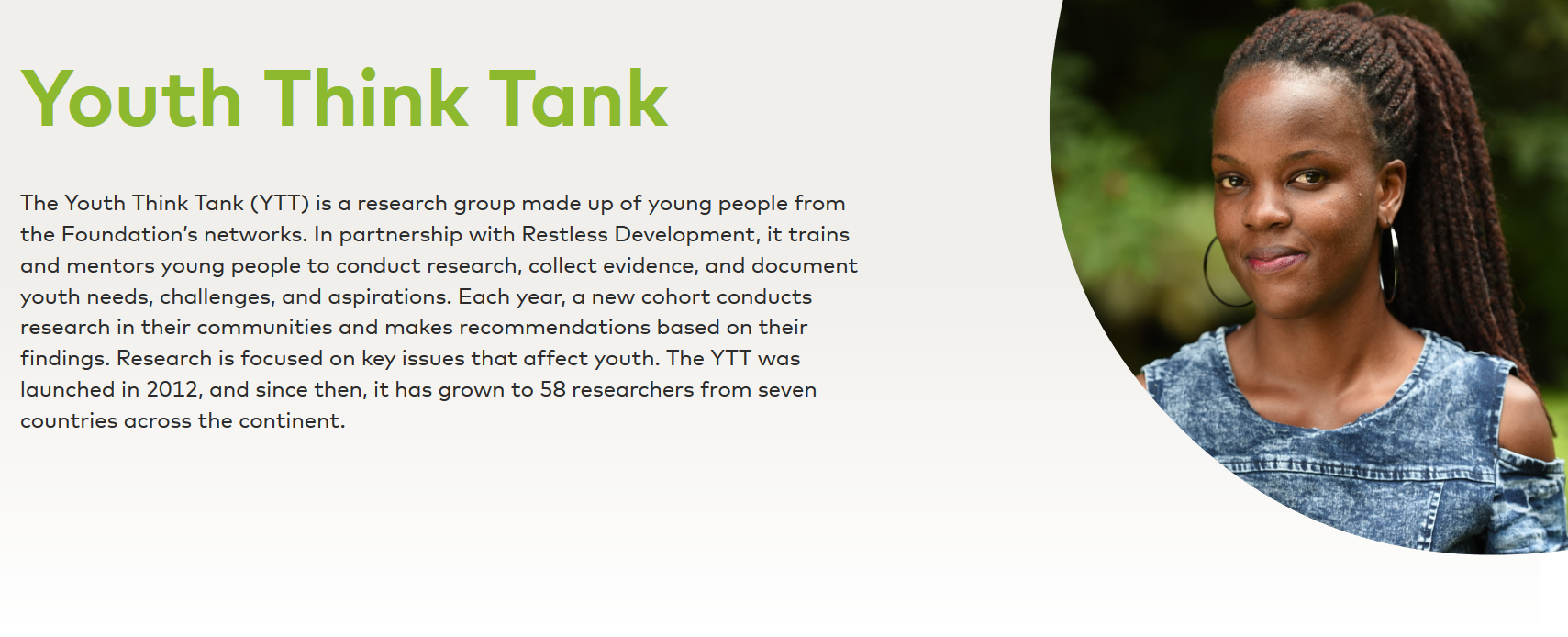 Mastercard Foundation Youth Think Thank Researchers Program 2019