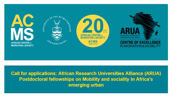 African Research Universities Alliance (ARUA) Post-doctoral Fellowship 2019