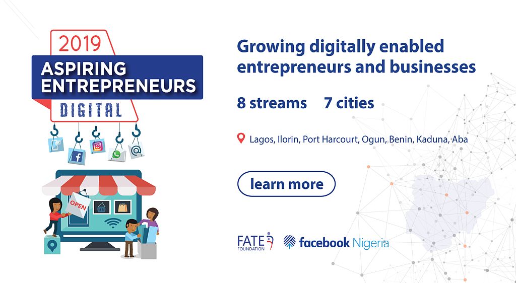 Facebook Nigeria/FATE Foundation Digital Programme 2019 for Aspiring Entrepreneurs