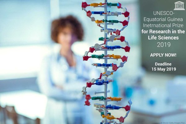 UNESCO-Equatorial Guinea International Prize 2019 for Research in the Life Sciences (Up to USD $350,000)