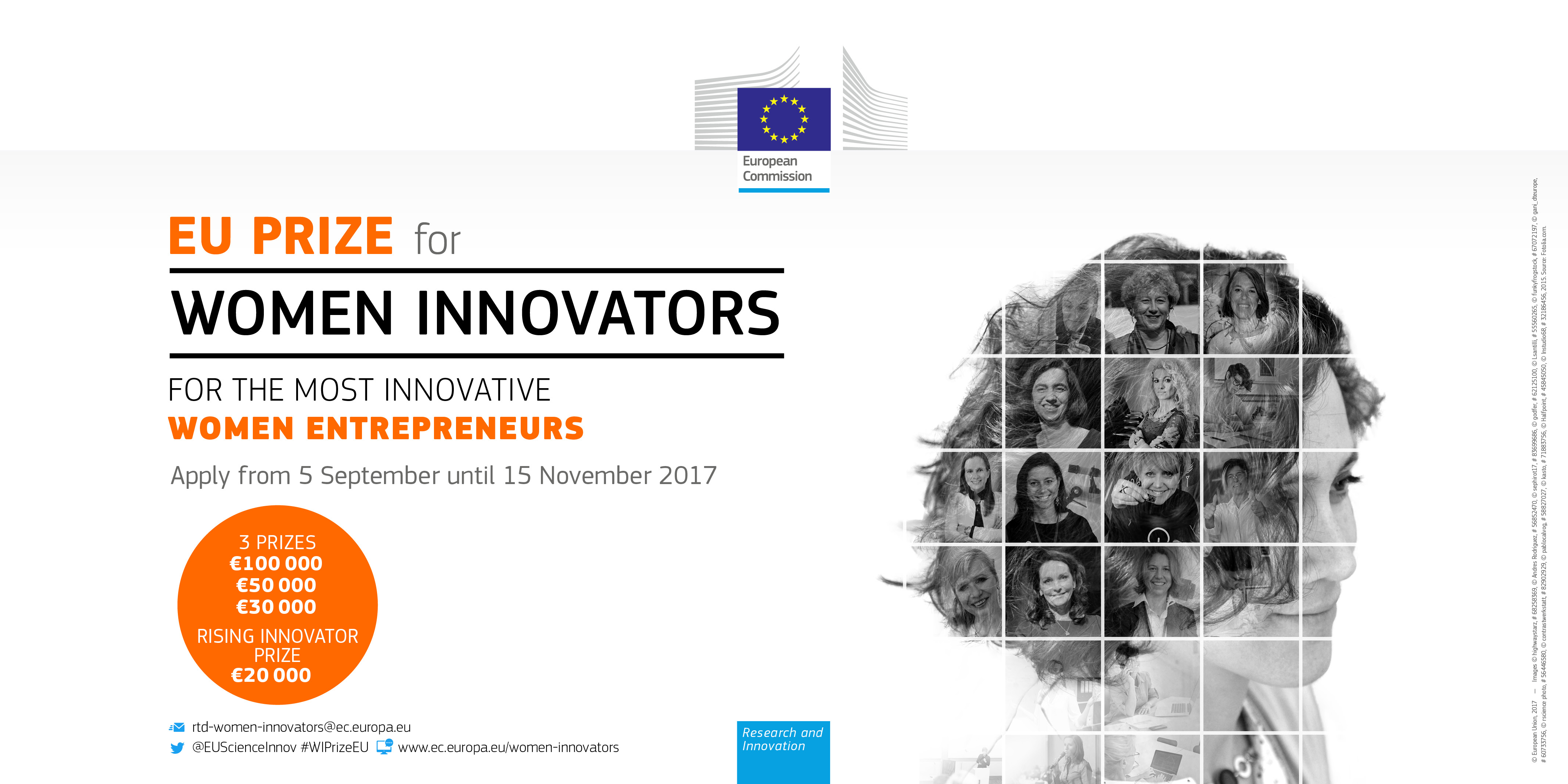 EU Prize for Women Innovators 2018 (For Innovative Women Entrepreneurs)